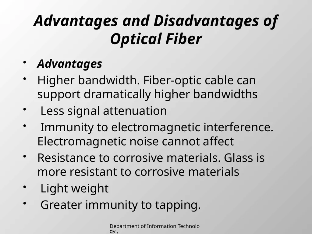 UNIT 2 Chapter 2 Transmission media Department of - slide 20 of 34