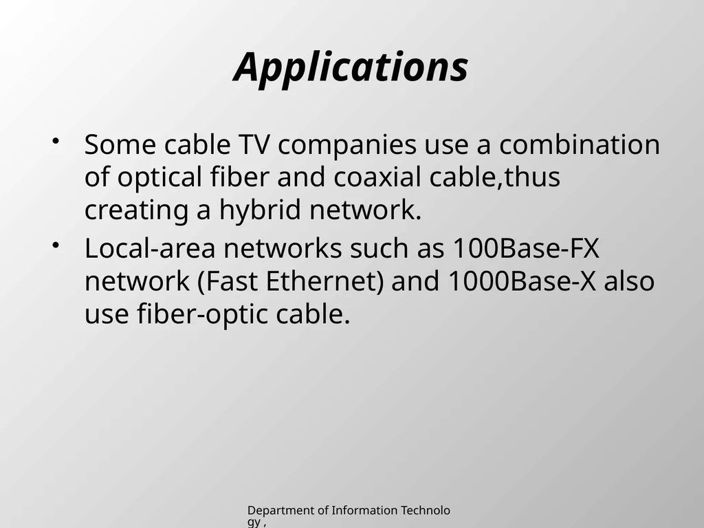 UNIT 2 Chapter 2 Transmission media Department of - slide 19 of 34