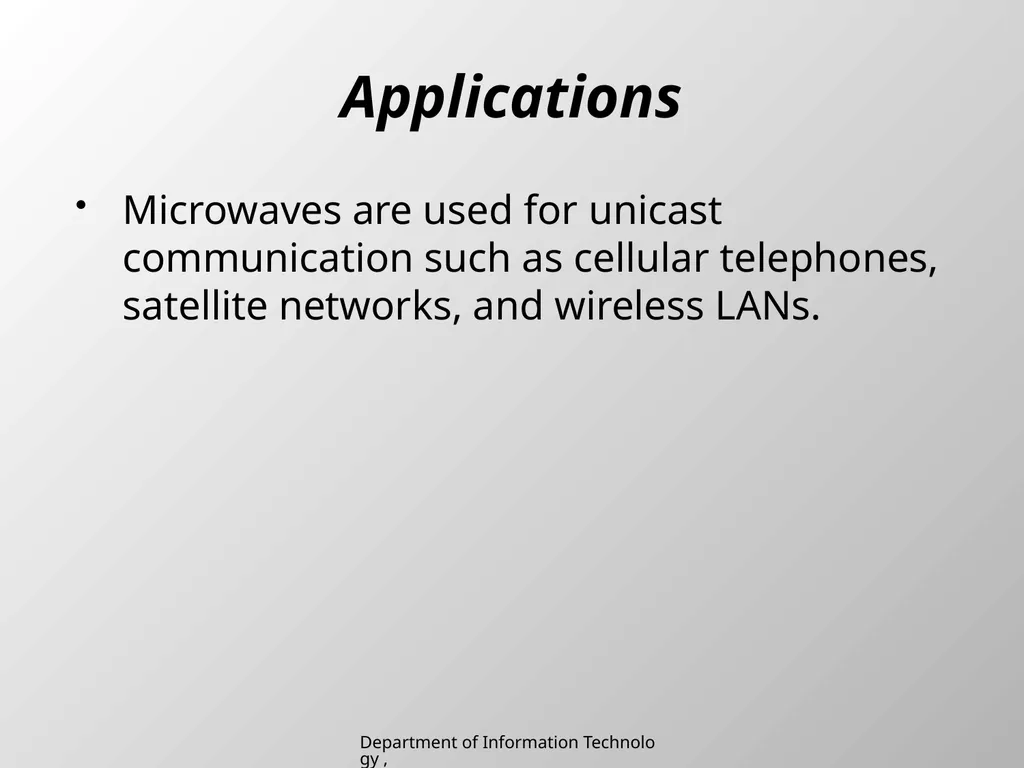 UNIT 2 Chapter 2 Transmission media Department of - slide 32 of 34