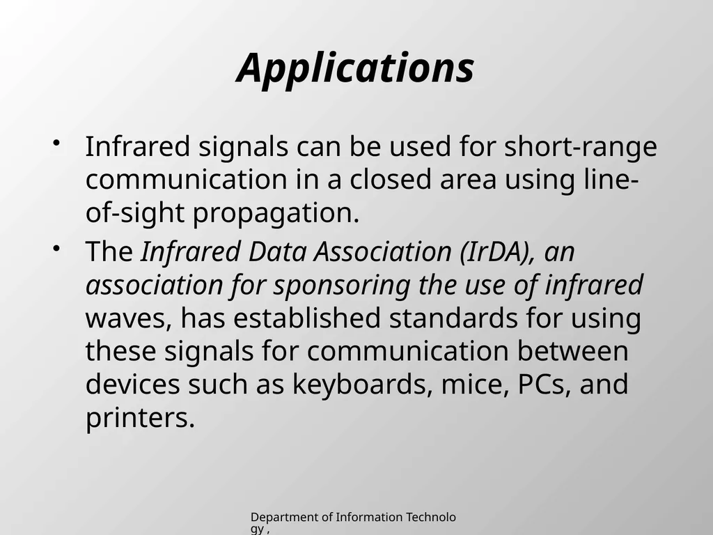 UNIT 2 Chapter 2 Transmission media Department of - slide 34 of 34