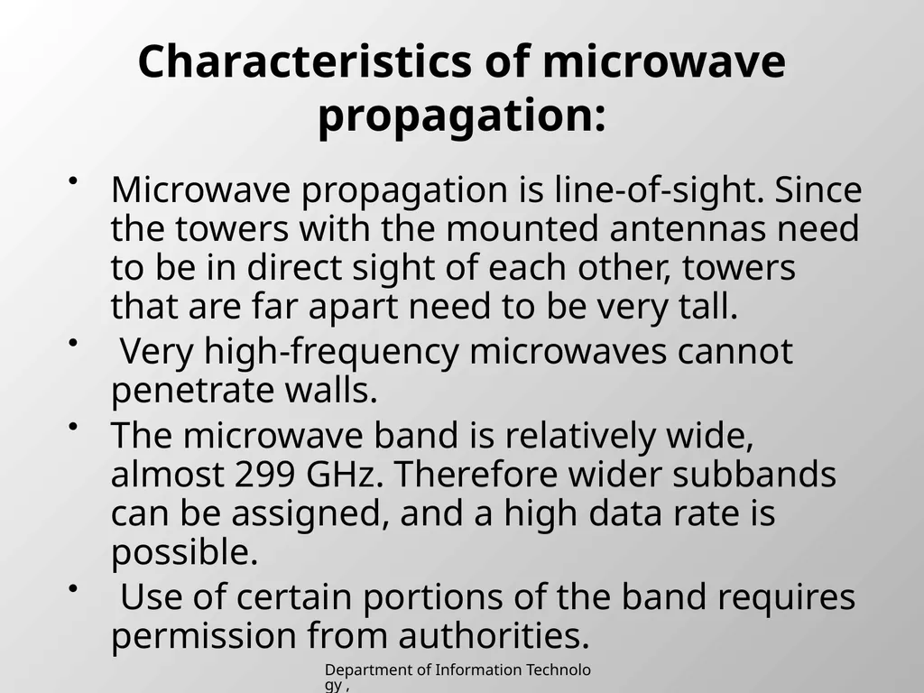 UNIT 2 Chapter 2 Transmission media Department of - slide 30 of 34