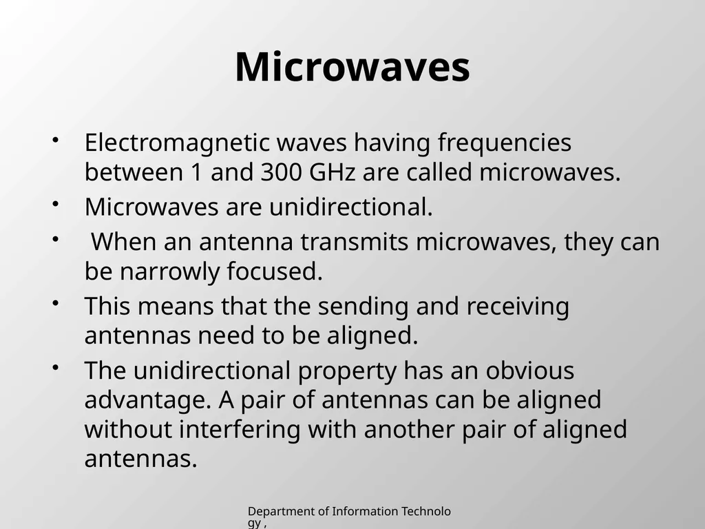 UNIT 2 Chapter 2 Transmission media Department of - slide 29 of 34