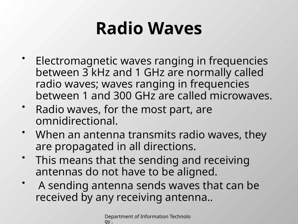UNIT 2 Chapter 2 Transmission media Department of - slide 25 of 34