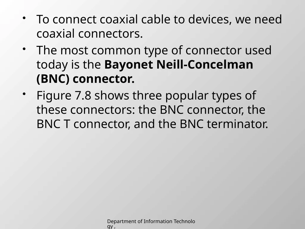 UNIT 2 Chapter 2 Transmission media Department of - slide 11 of 34