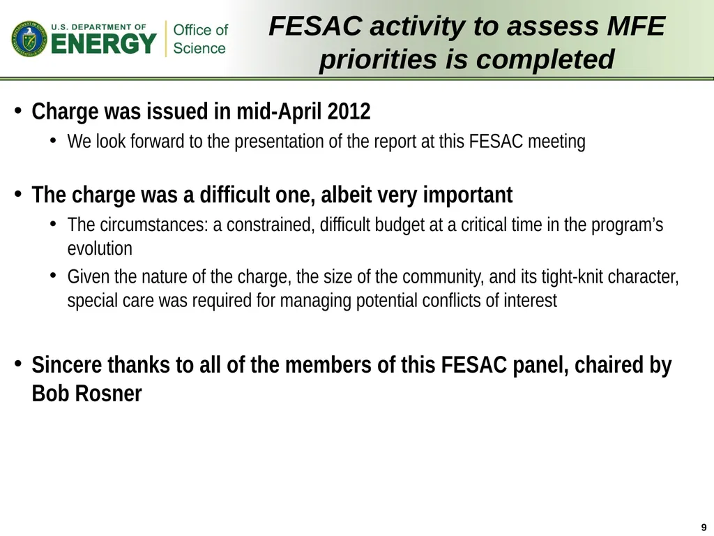 FES Perspective E.J. Synakowski Associate - slide 9 of 20