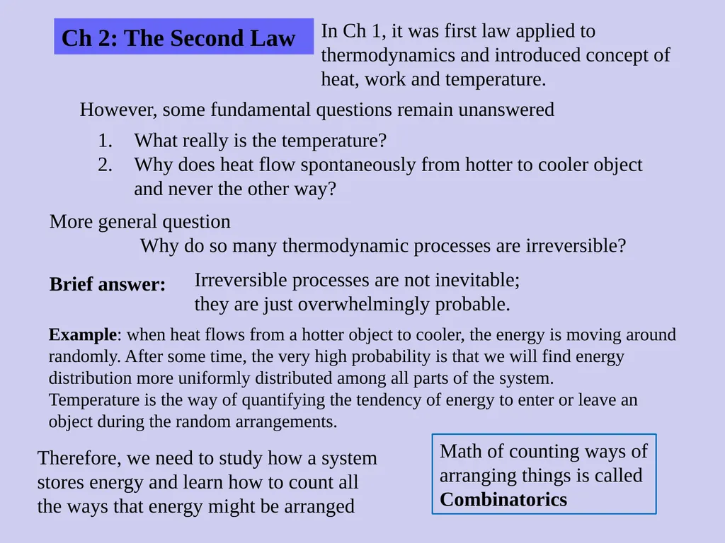 Chapter 2: The Second Law Curtesy of M. Jackson - slide 2 of 18