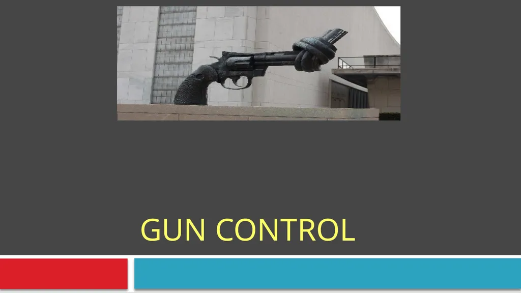 Gun Control "A well regulated militia, being - slide 1 of 31