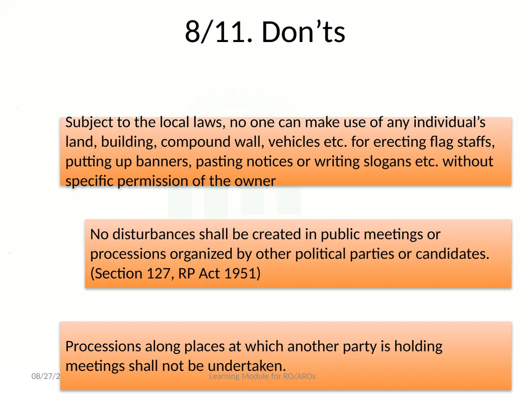Model Code of Conduct (MCC) Learning Module for - slide 58 of 99