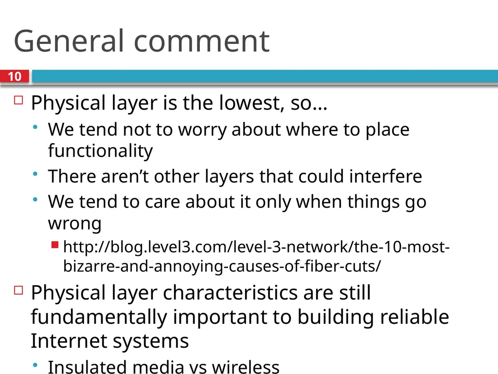 CSE390 Advanced Computer Networks Lecture 5: - slide 10 of 10