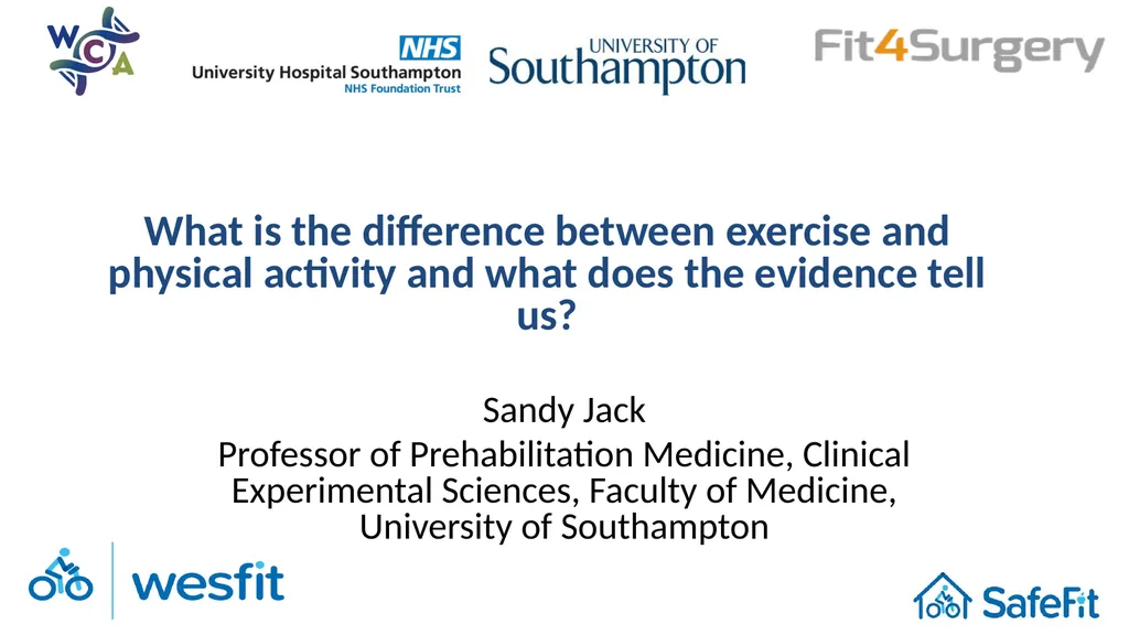 What is the difference between exercise and - slide 1 of 12