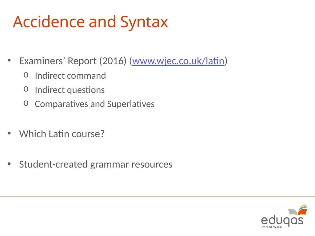 GCSE Latin Component 1 (Latin Language) January - slide 16 of 18