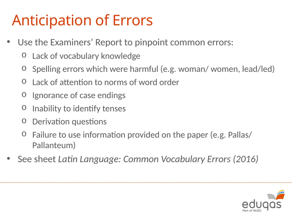 GCSE Latin Component 1 (Latin Language) January - slide 14 of 18