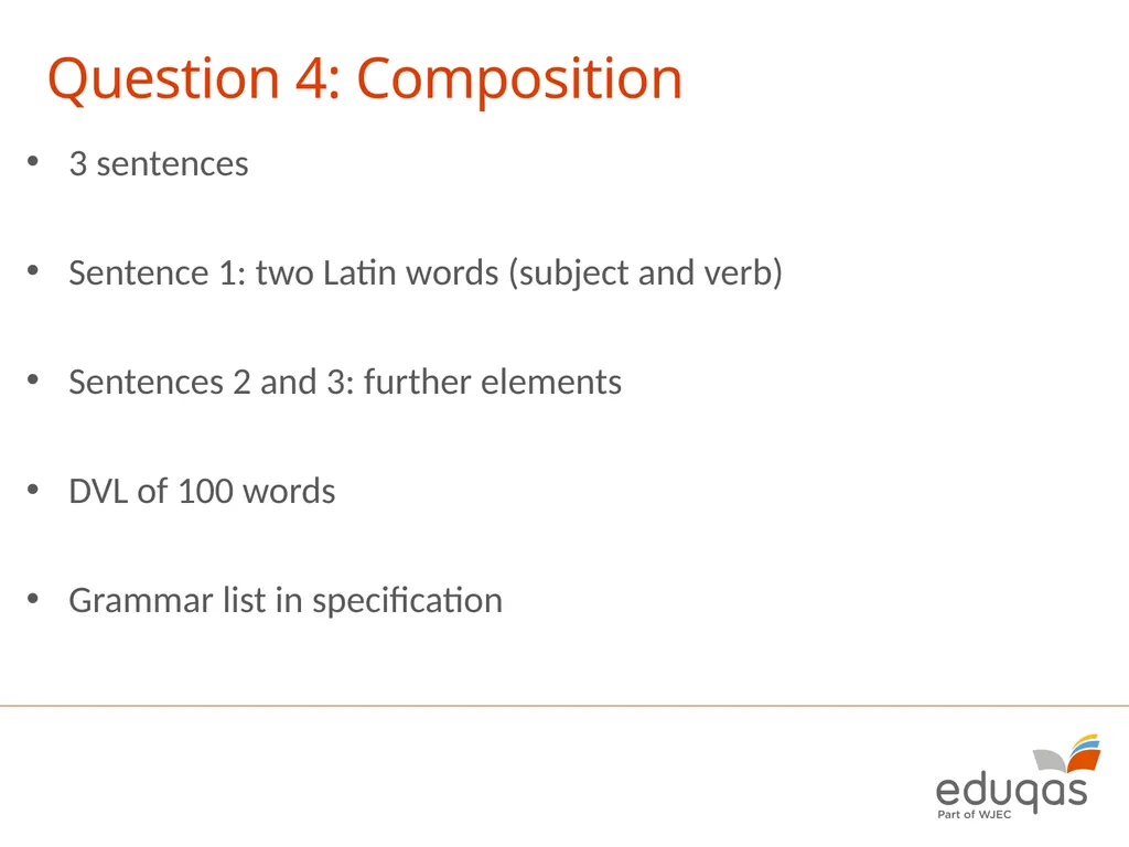 GCSE Latin Component 1 (Latin Language) January - slide 9 of 18