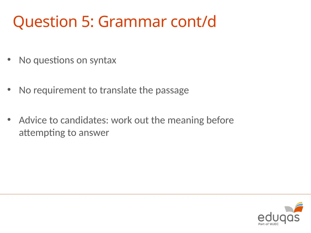 GCSE Latin Component 1 (Latin Language) January - slide 11 of 18