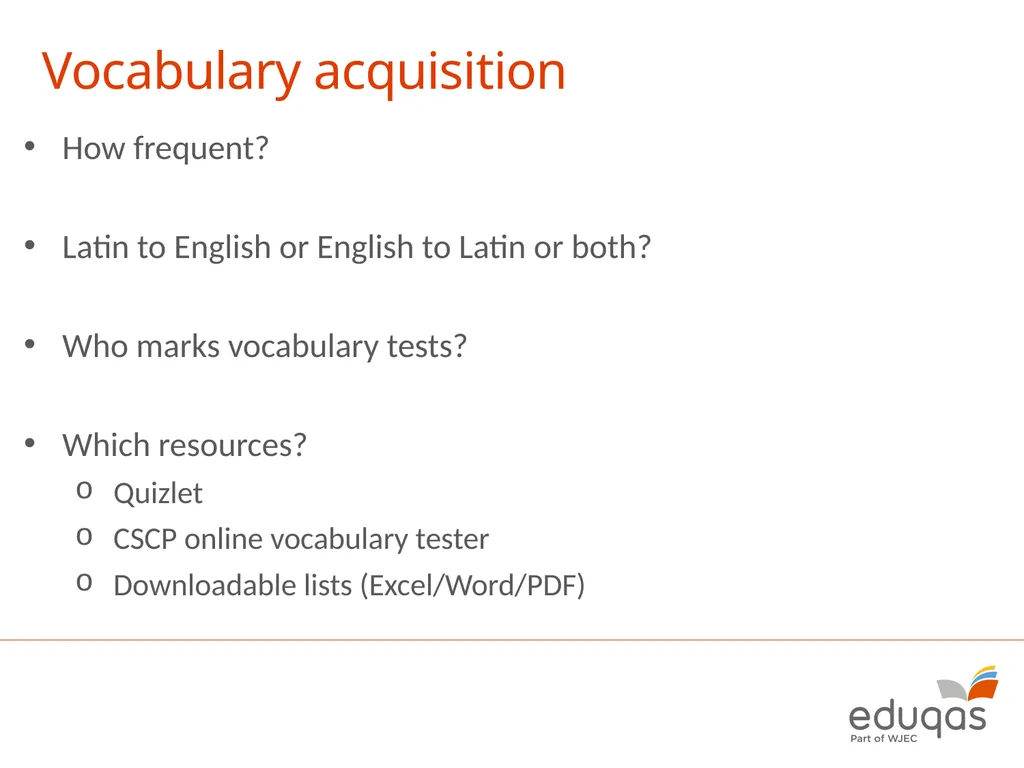 GCSE Latin Component 1 (Latin Language) January - slide 15 of 18