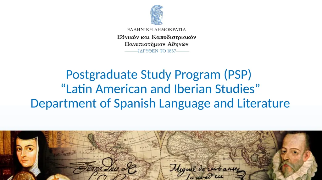 Postgraduate Study Program (PSP) “Latin American - slide 1 of 12