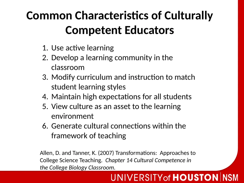 Understanding Cultural Competence in the Classroom - slide 10 of 16