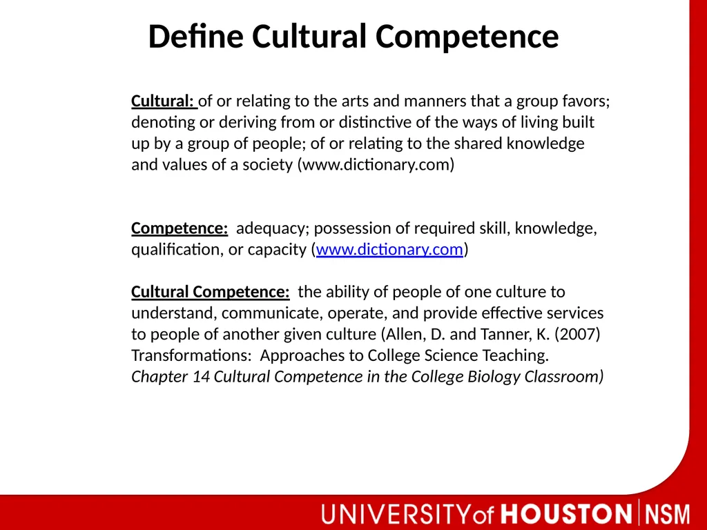 Understanding Cultural Competence in the Classroom - slide 4 of 16
