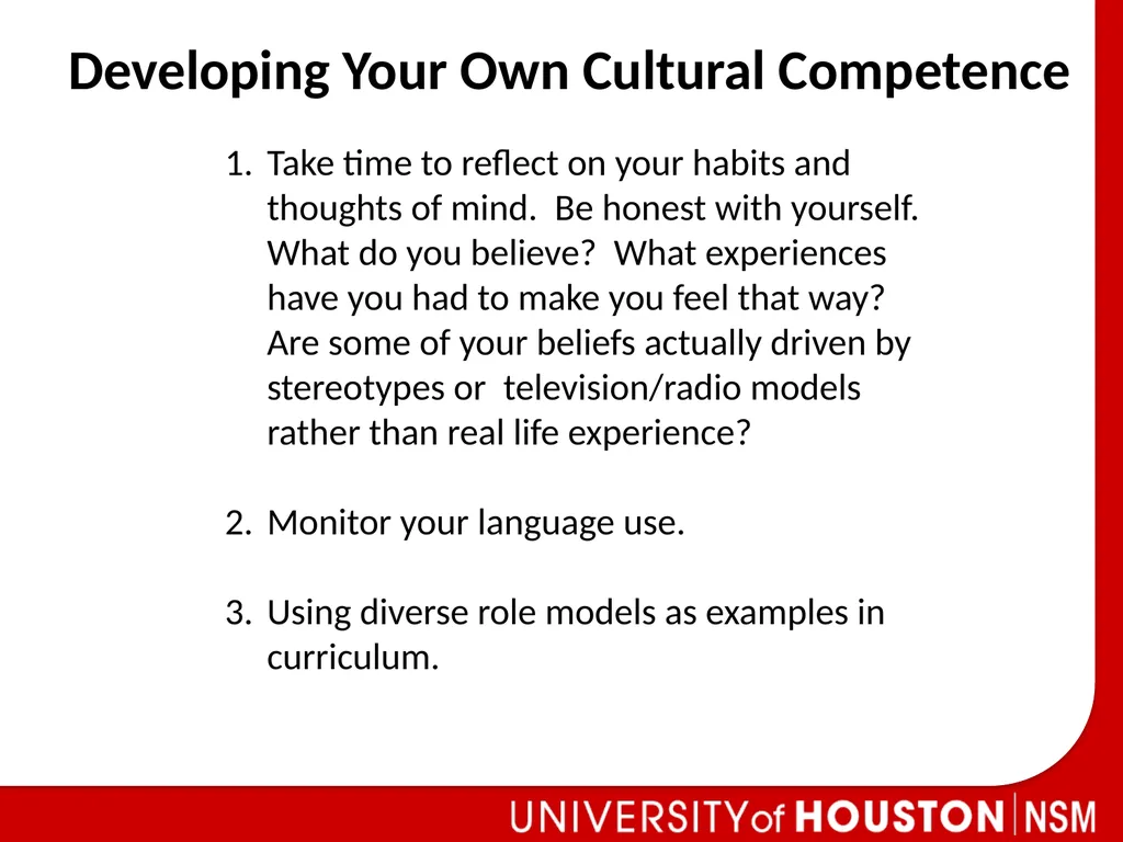 Understanding Cultural Competence in the Classroom - slide 12 of 16