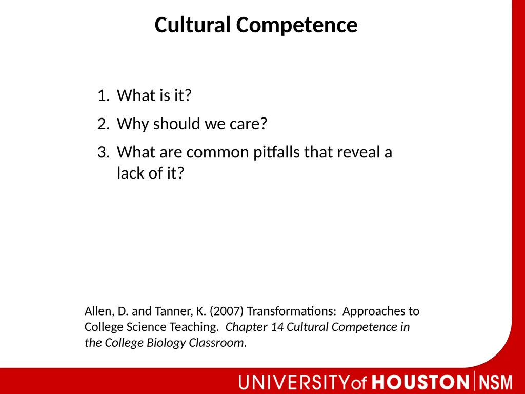 Understanding Cultural Competence in the Classroom - slide 5 of 16