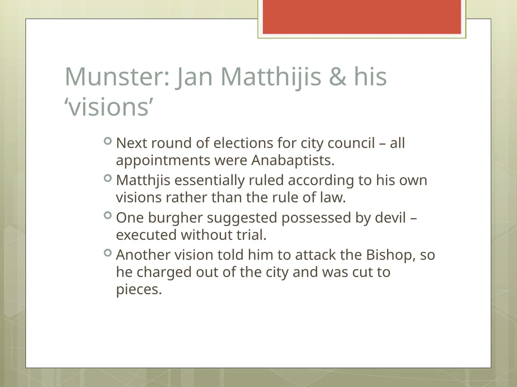 Religious Minorities The European World ‘Almighty - slide 35 of 45