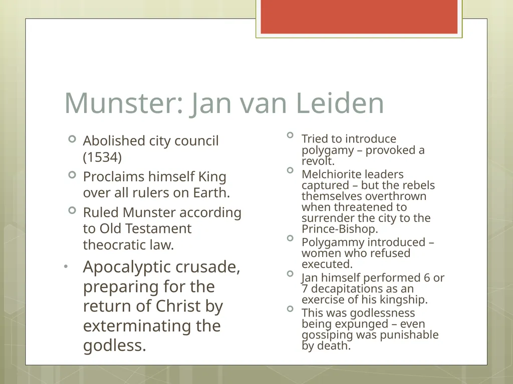 Religious Minorities The European World ‘Almighty - slide 36 of 45