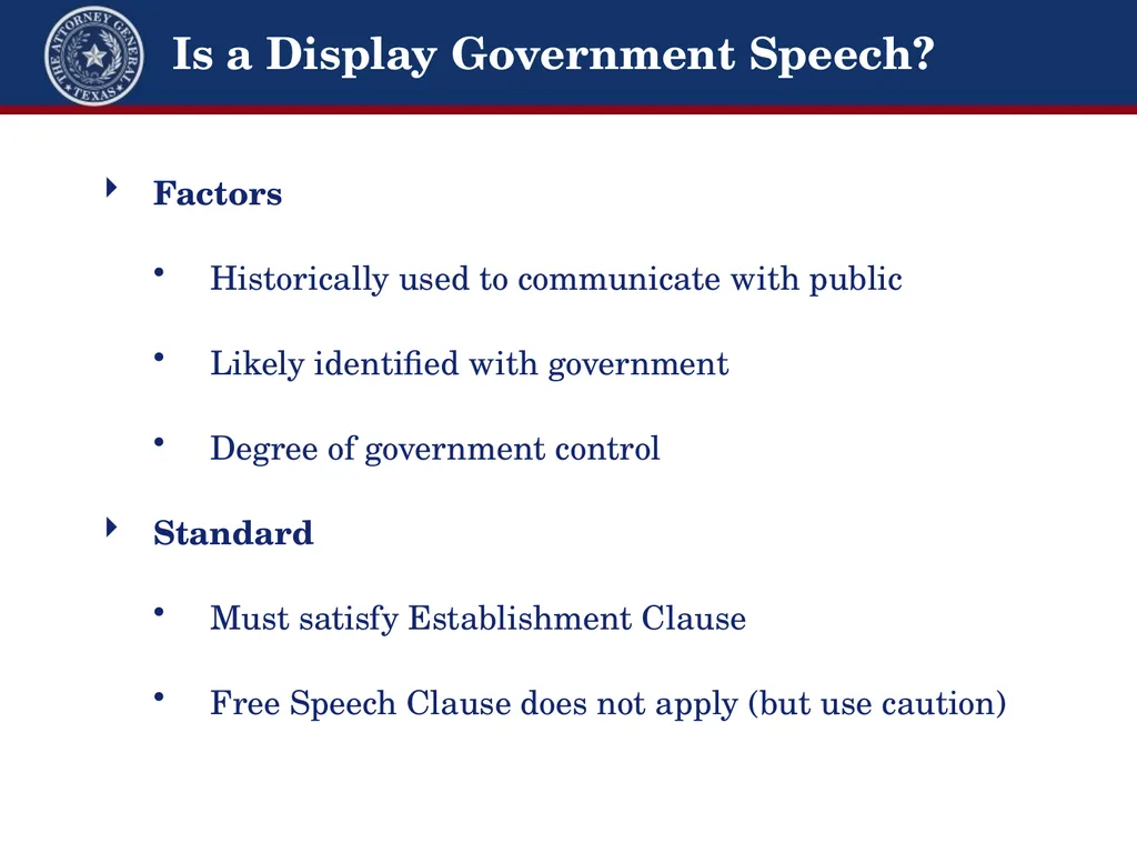 Religious Expression & State Regulation Overview & - slide 8 of 18