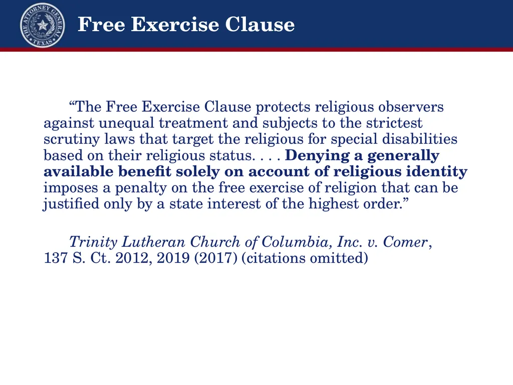 Religious Expression & State Regulation Overview & - slide 14 of 18