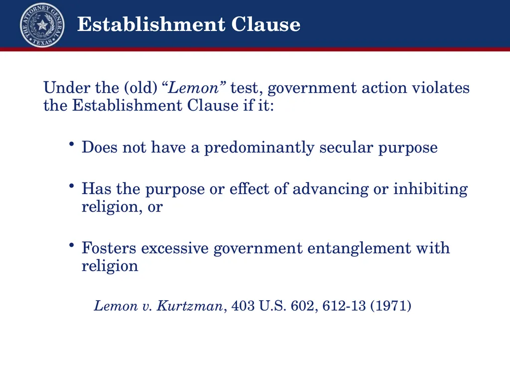 Religious Expression & State Regulation Overview & - slide 3 of 18