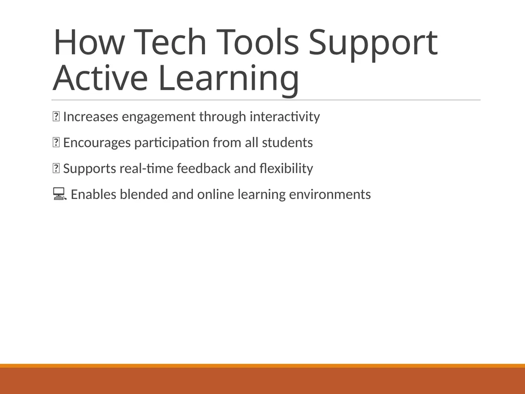 Active Learning with Tech Tools Engaging Students - slide 3 of 6