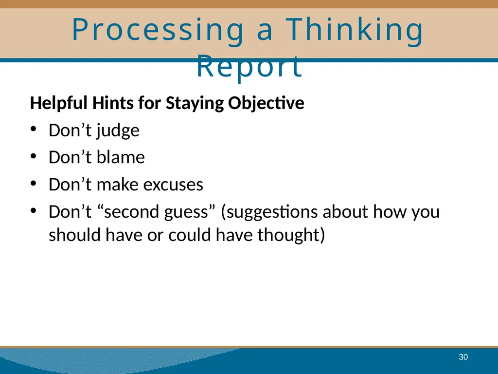 Thinking for a Change Integrated Cognitive - slide 30 of 38