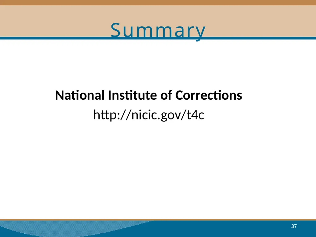 Thinking for a Change Integrated Cognitive - slide 37 of 38