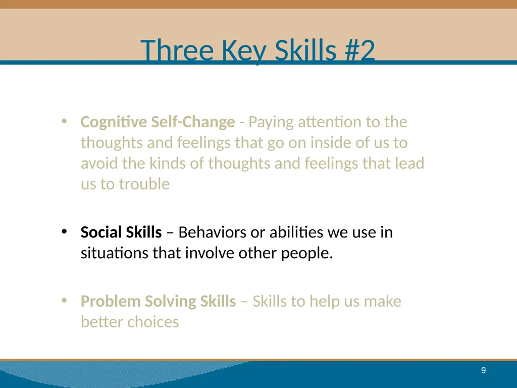 Thinking for a Change Integrated Cognitive - slide 9 of 38