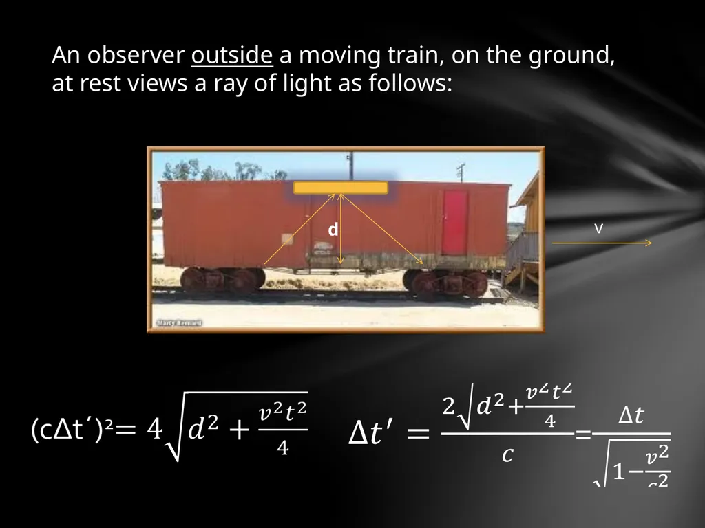 Special Relativity The laws of mechanics must be - slide 5 of 18