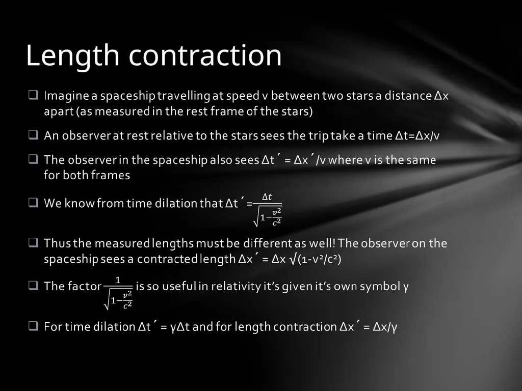 Special Relativity The laws of mechanics must be - slide 6 of 18