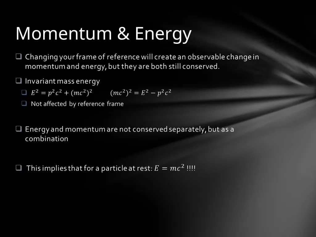 Special Relativity The laws of mechanics must be - slide 7 of 18
