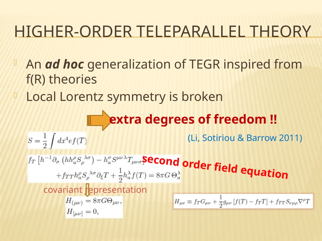 primordial fluctuations within tele-parallelism - slide 7 of 16
