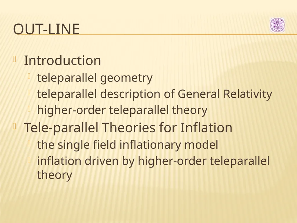 primordial fluctuations within tele-parallelism - slide 2 of 16