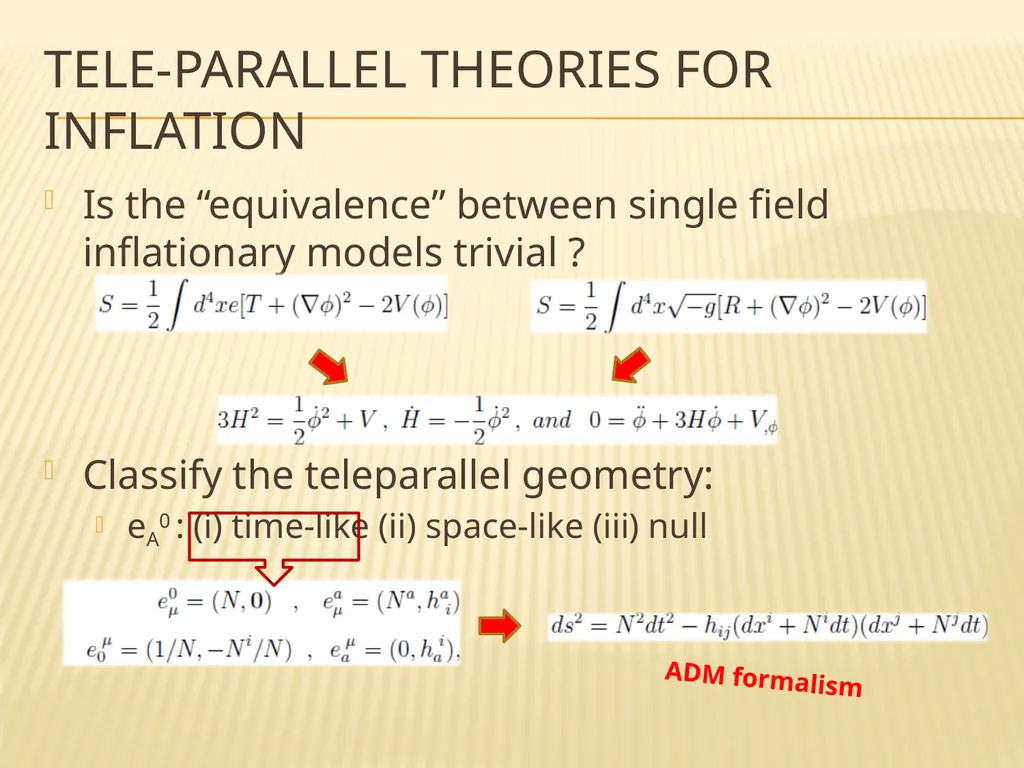 primordial fluctuations within tele-parallelism - slide 10 of 16