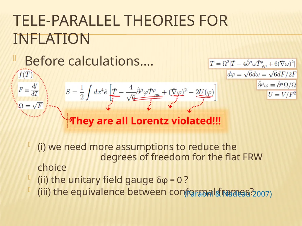primordial fluctuations within tele-parallelism - slide 13 of 16