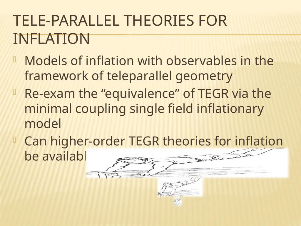 primordial fluctuations within tele-parallelism - slide 9 of 16