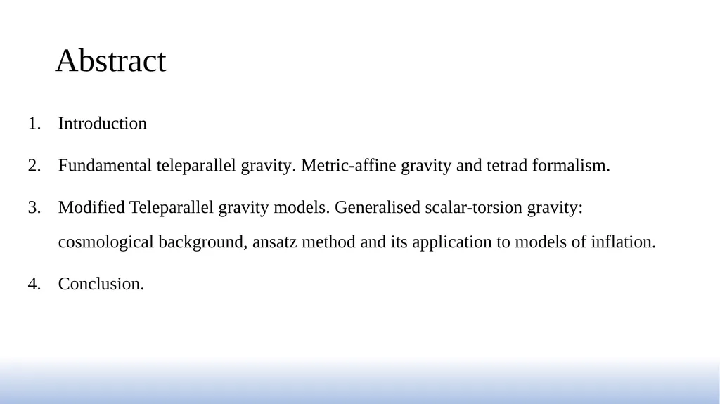 The exact solutions in cosmological models based - slide 2 of 17
