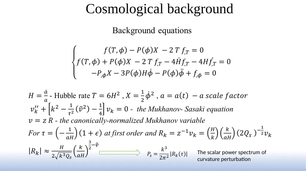 The exact solutions in cosmological models based - slide 12 of 17