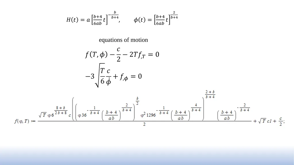 The exact solutions in cosmological models based - slide 15 of 17