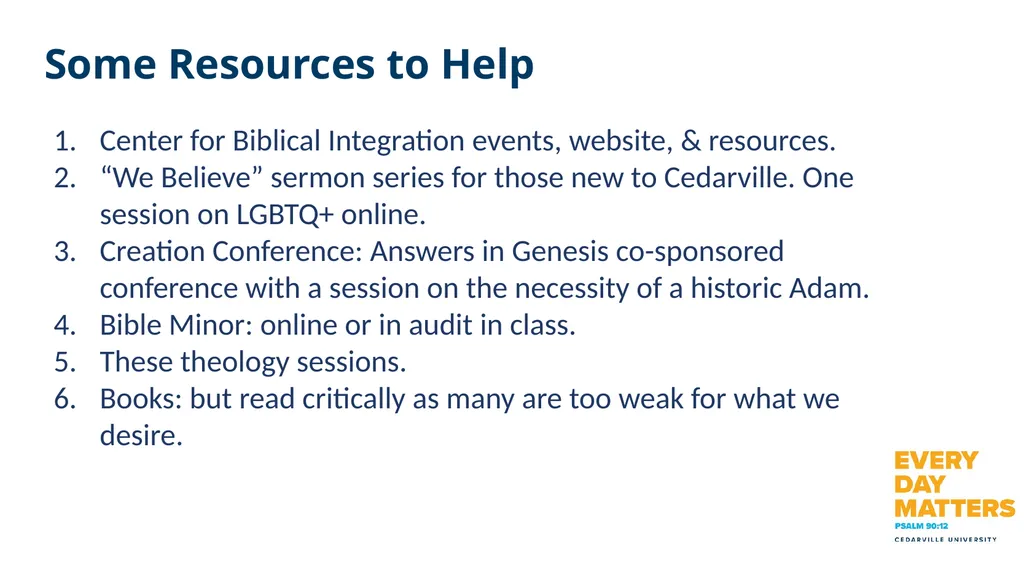 Faculty Theology Session 1 Overview Why host - slide 27 of 28