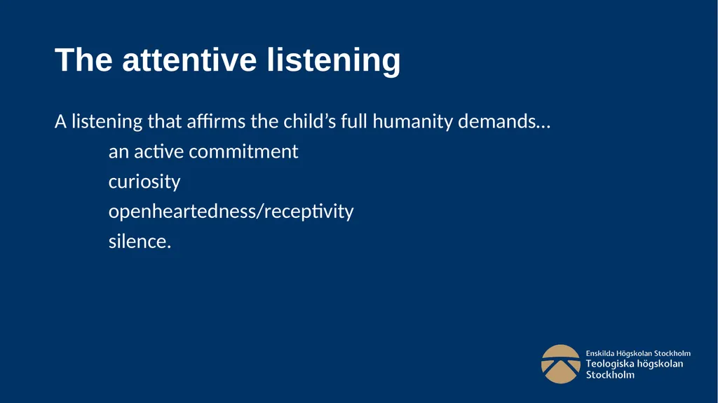 Child attentive theology - Sweden Joseph Sverker - slide 6 of 12