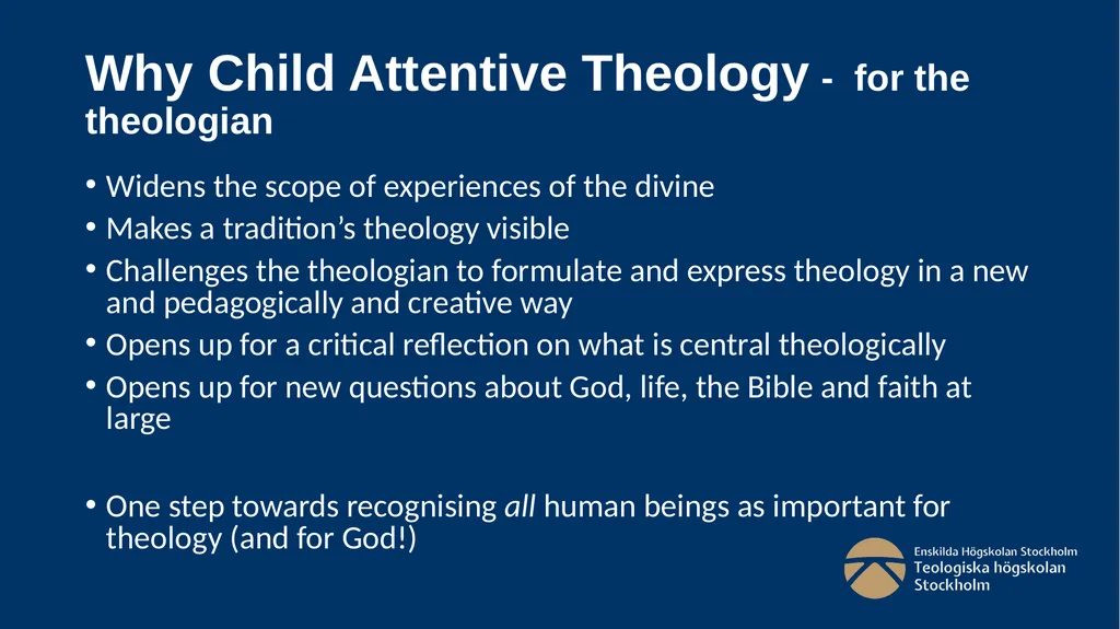 Child attentive theology - Sweden Joseph Sverker - slide 9 of 12