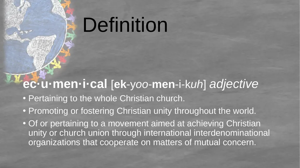 United Methodist Ecumenism 101 Rev. Dai Morgan - slide 5 of 36