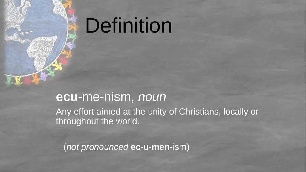 United Methodist Ecumenism 101 Rev. Dai Morgan - slide 6 of 36