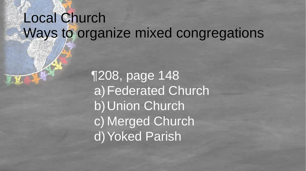 United Methodist Ecumenism 101 Rev. Dai Morgan - slide 25 of 36